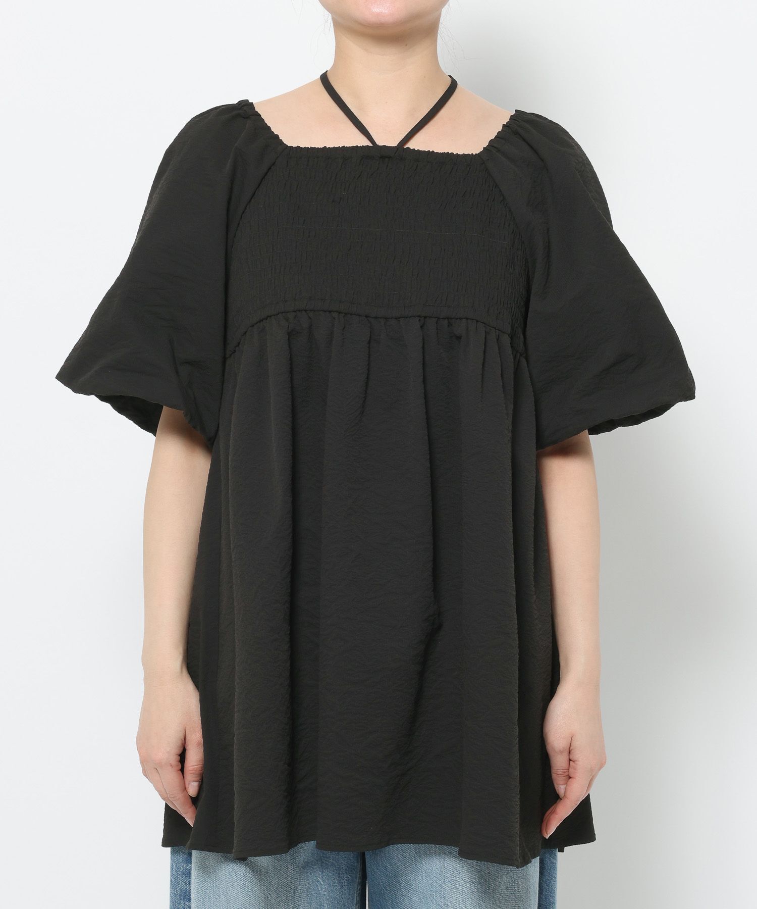 LOWRYS FARM「ペプラムチュニックＳＳ」|シャツ・ブラウス|