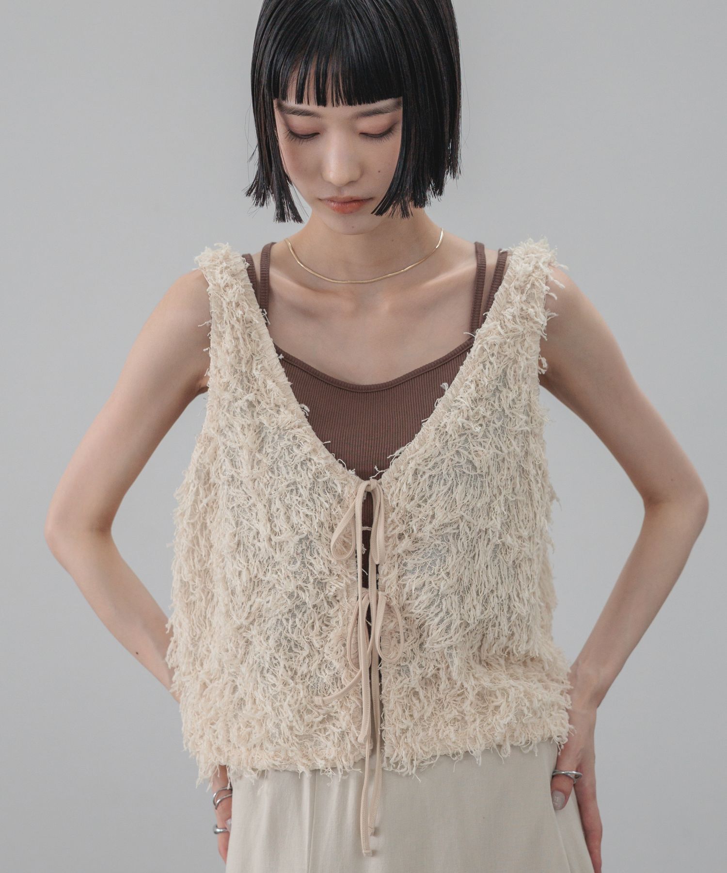 LOWRYS FARM「フェザー２ＷＡＹベスト」|タンクトップ|