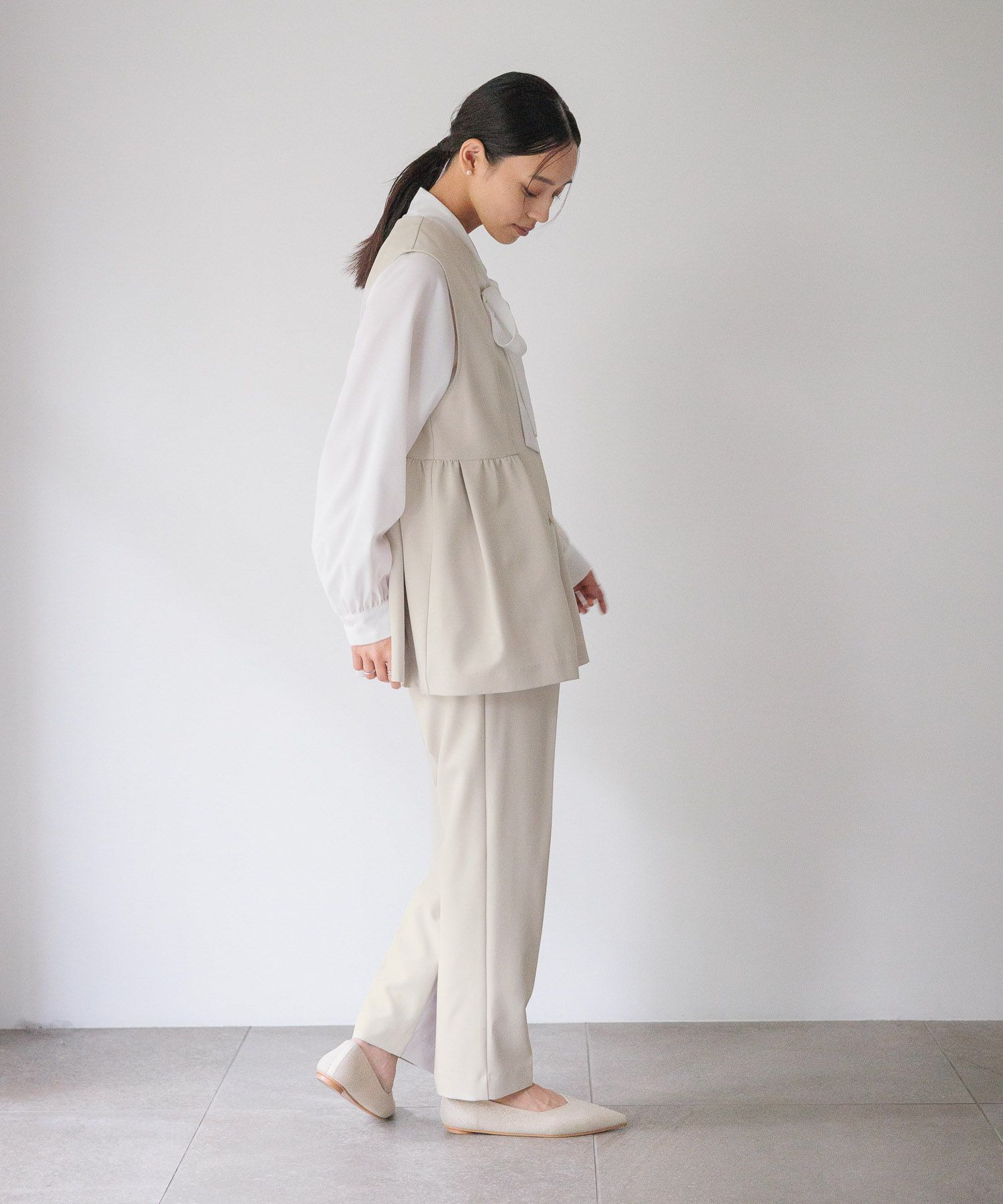  「【入卒／セレモニー】　ペプラムジレ」|ベスト・ジレ|