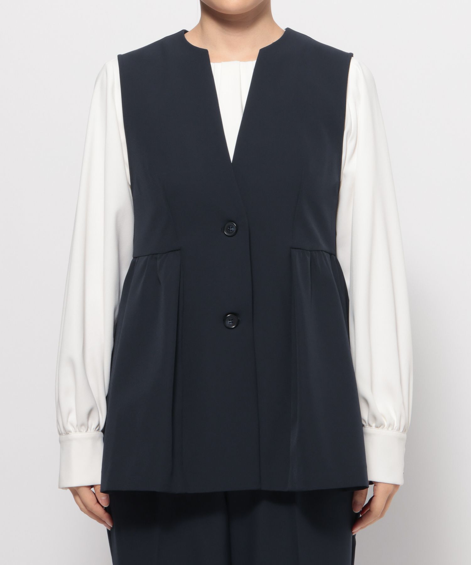 「【入卒／セレモニー】　ペプラムジレ」|ベスト・ジレ|