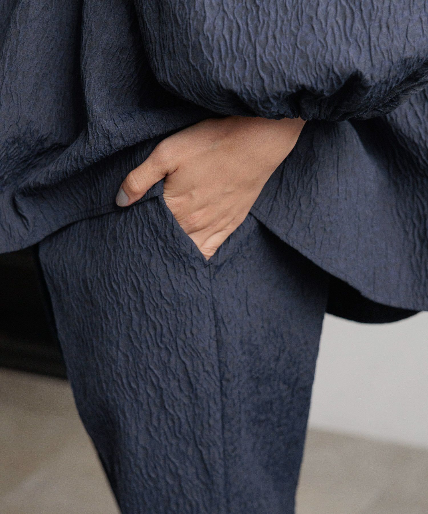  「【入卒／セレモニー】ジャガードテーパードパンツ」|スラックス|