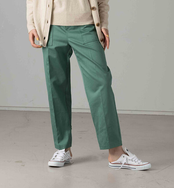 collex「フィンクスサテン2WAYワークパンツ」|その他|グリーン