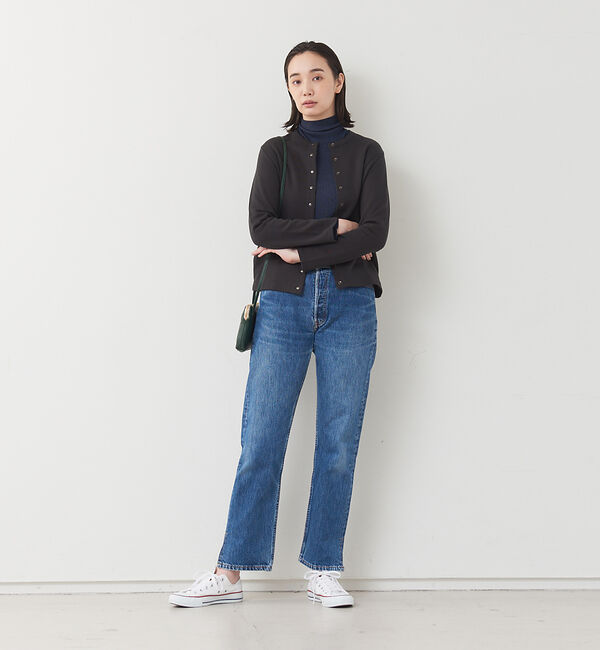 collex「ピュアウールリブタートルニット」|ニット・セーター|