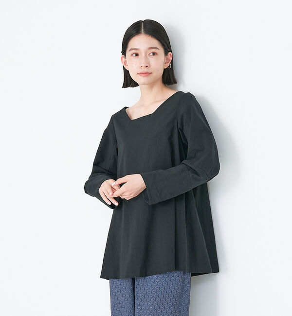collex「オーガニックコットンサックブラウス」|シャツ・ブラウス|