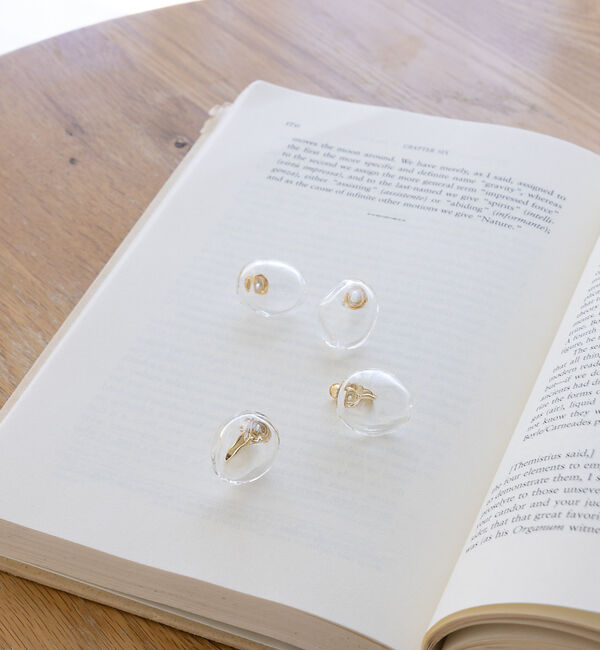 collex「【別注】【HARIO Lampwork Factory】イヤリングサンストーン」|ピアス|