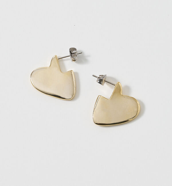 collex「【dignif】【金属アレルギー対応】  ハートピアス」|ピアス|ゴールド