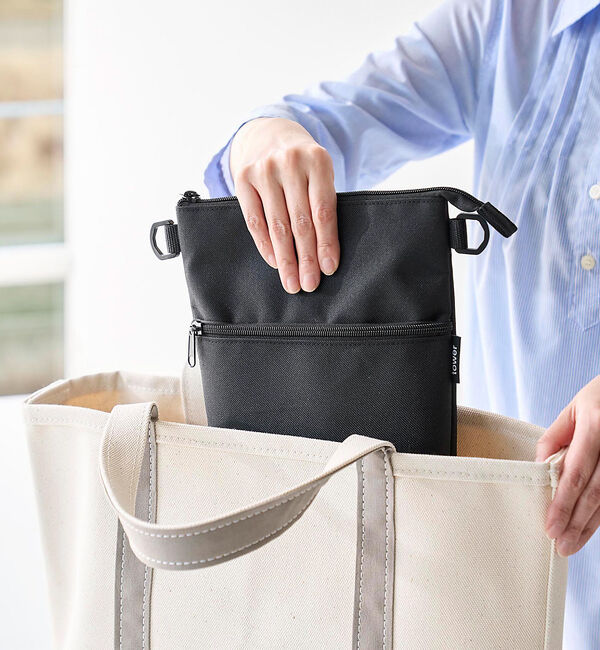 collex「【tower/タワー】コンビニちょい買い保冷&保温バッグ ショルダー 500ml」|エコバッグ|