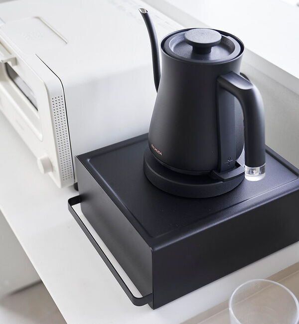 collex「【tower】 引出付きキッチン家電下ラック 省スペース 台所収納」|食器・キッチングッズ|