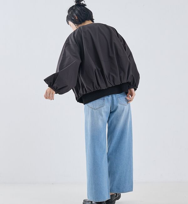 collex「2WAYボリュームスリーブジップアップブルゾン」|ブルゾン・スタジャン|