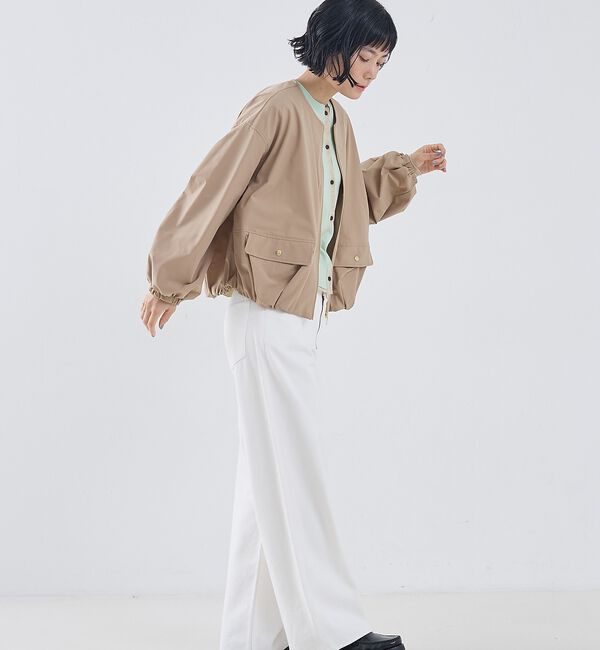collex「2WAYボリュームスリーブジップアップブルゾン」|ブルゾン・スタジャン|