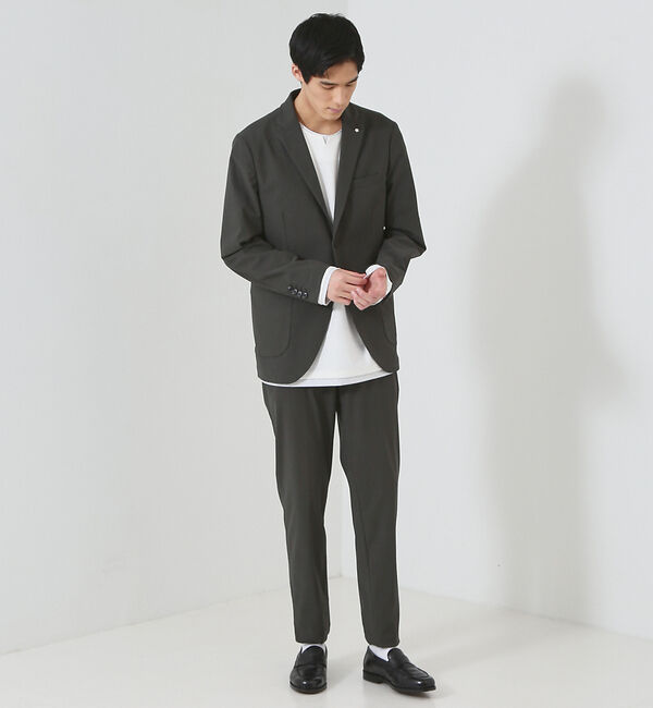 ABAHOUSE「【セットアップ対応/FLEX JACKET】トリコットツイル マルチストレッチ」|テーラードジャケット|