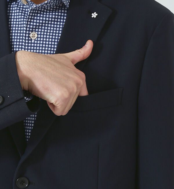 ABAHOUSE「【セットアップ対応/FLEX JACKET】トリコットツイル マルチストレッチ」|テーラードジャケット|