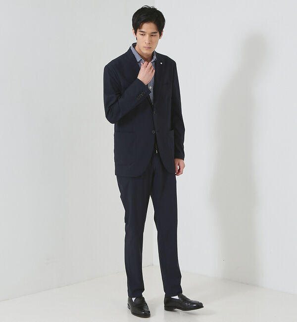 ABAHOUSE「【セットアップ対応/FLEX JACKET】トリコットツイル マルチストレッチ」|テーラードジャケット|