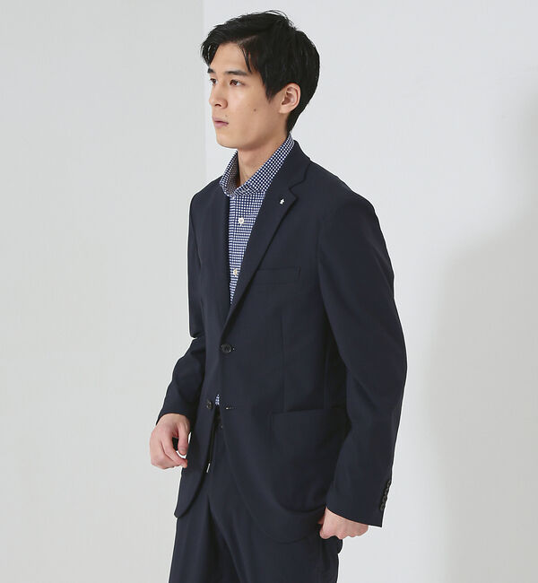 ABAHOUSE「【セットアップ対応/FLEX JACKET】トリコットツイル マルチストレッチ」|テーラードジャケット|