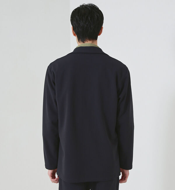 ABAHOUSE「【セットアップ対応】ハイストレッチ ジョーゼット ボタンレス ジャケット / カ」|その他|