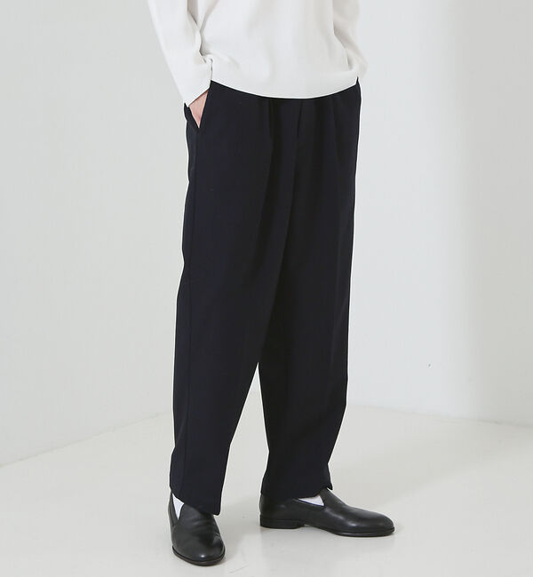 ABAHOUSE「【30/2 強撚ツイル】ワンタック イージー ワイドパンツ / スラックス」|その他|