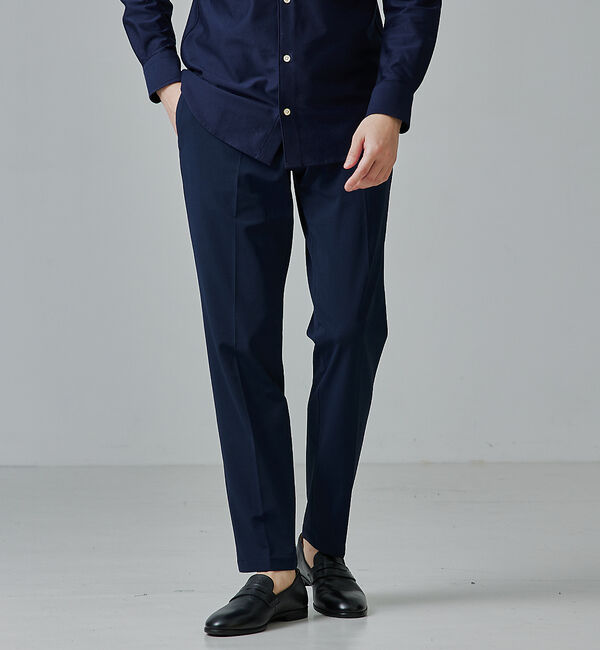 ABAHOUSE「【セットアップ対応/FLEX PANTS】マルチストレッチ イージースラックス」|スラックス|ネイビー