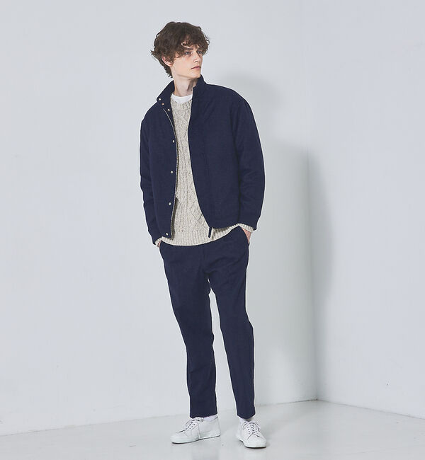 ABAHOUSE「【セットアップ対応】ウーリッシュ サイドライン 1タック パンツ」|その他|