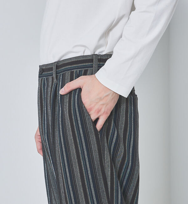 ABAHOUSE「ランダムストライプ　バックギャザー　パンツ」|その他|
