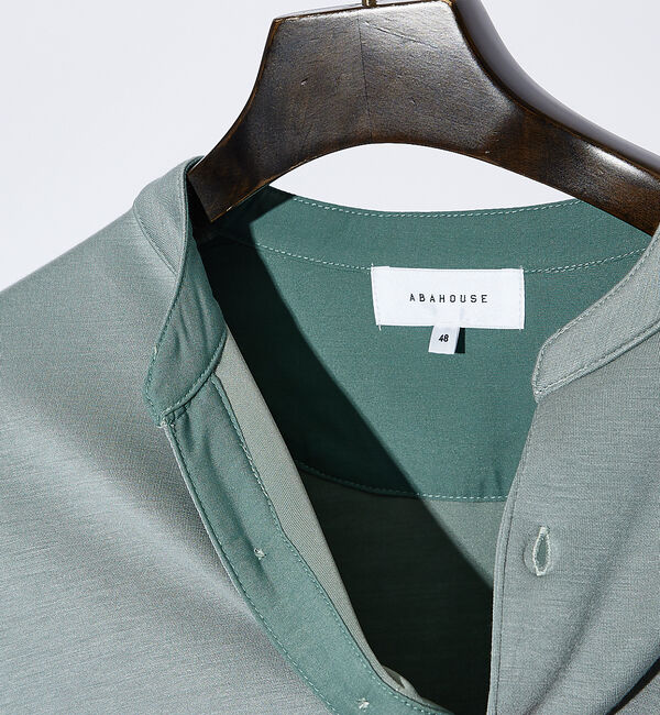 ABAHOUSE「Vネック スキッパー 長袖Tシャツ」|Tシャツ・カットソー|