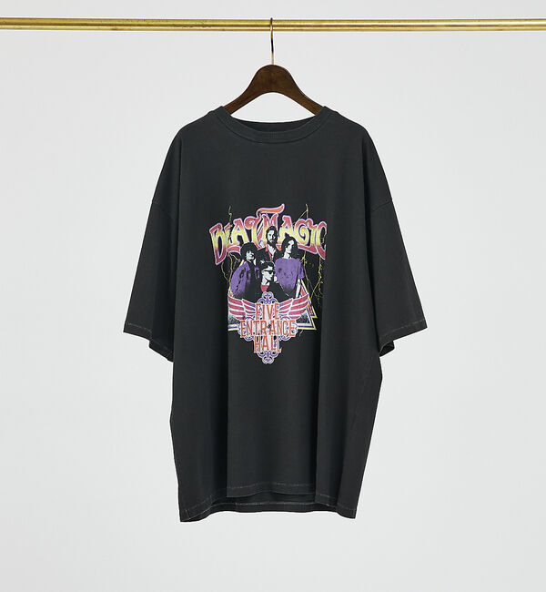 ABAHOUSE「【AH ABAHOUSE】オーバーサイズ バンドTシャツ」|Tシャツ・カットソー|