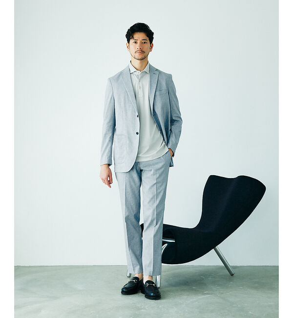 ABAHOUSE「【接触冷感】アイスピケ ストレッチ ポロシャツ / FLEX COOL」|ポロシャツ|