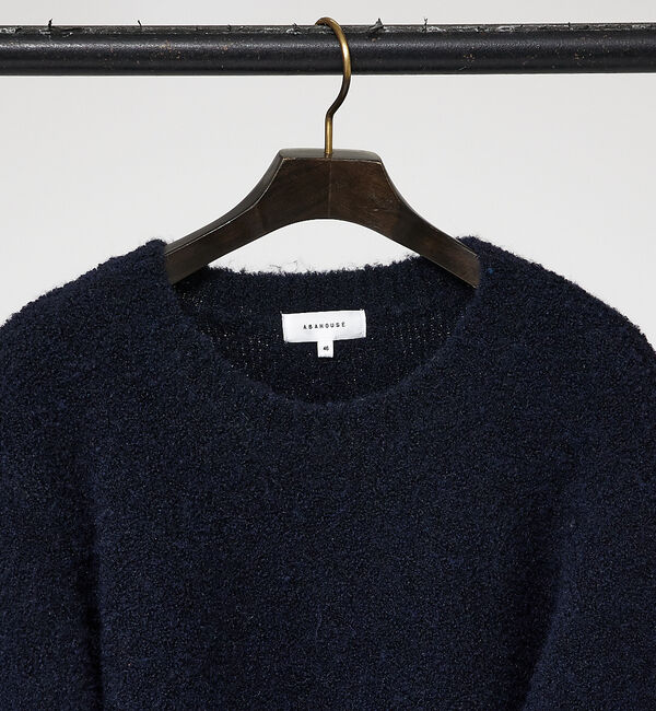 ABAHOUSE「【シャギー調】リングヤーン メランジニット / プルオーバー ニット」|ニット・セーター|