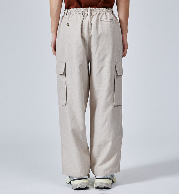 ABAHOUSE「【セットアップ対応】リネンライク カーゴパンツ / ワイドパンツ」|その他|