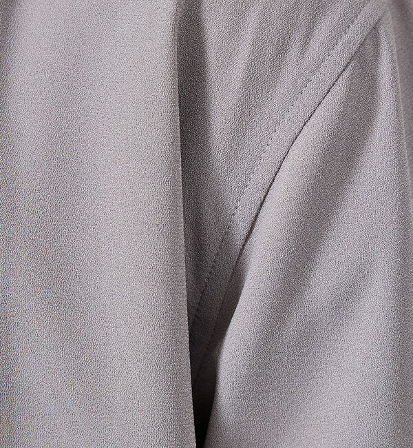 ABAHOUSE「【ノーカラー】ライト ジョーゼット カーディガン / ボタンレスカーディガン」|カーディガン|