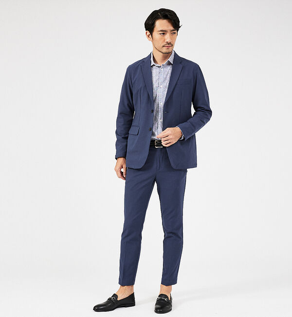 ABAHOUSE「【ON/OFF兼用】トリコット ストライプ 長袖シャツ」|シャツ・ブラウス|