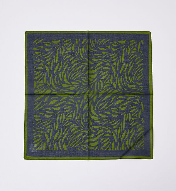 ABAHOUSE「リーフハンカチ」|ハンカチ|カーキ