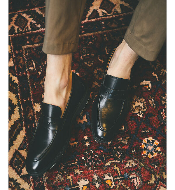 ABAHOUSE「レザー コインローファー」|ローファー|ブラック系その他1