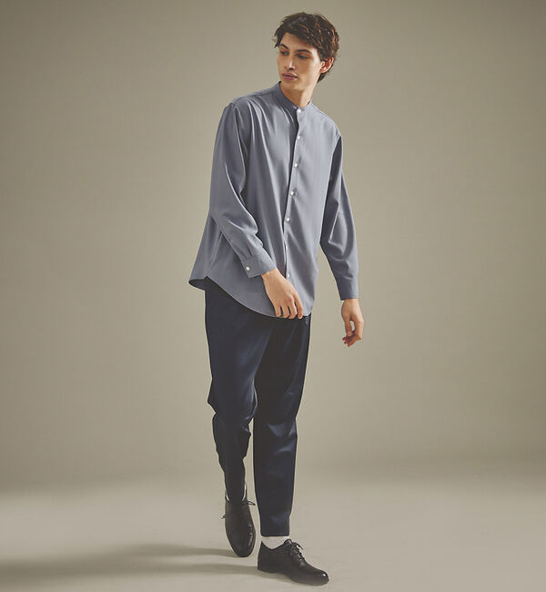 ABAHOUSE「【選べる】バンドカラー / レギュラーカラー ストライプシャツ」|シャツ・ブラウス|