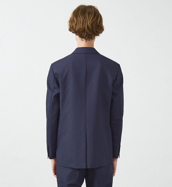 ABAHOUSE「【セットアップ対応】リネンライク ライトジャケット / 軽量 ストレッチ 手洗い」|テーラードジャケット|