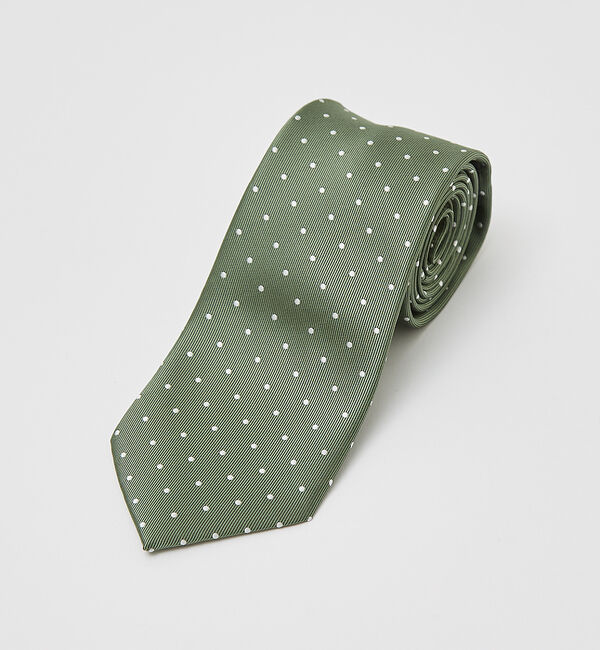 ABAHOUSE「【ウォッシャブル】ドット ネクタイ」|ネクタイ・蝶ネクタイ|グリーン