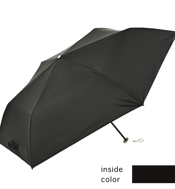 ABAHOUSE「【SORANI/ソラニ】遮光カーボン軽量ミニ５０/晴雨兼用/ユニセックス【WEB」|傘|ブラック