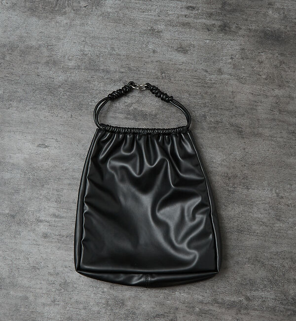 ABAHOUSE「【マルチウェイ】 フェイクレザー 巾着ナップサック / ショルダーバッグ / ユ」|リュック|