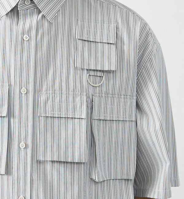 ABAHOUSE「ファンクショナルストライプ 半袖シャツ」|シャツ・ブラウス|