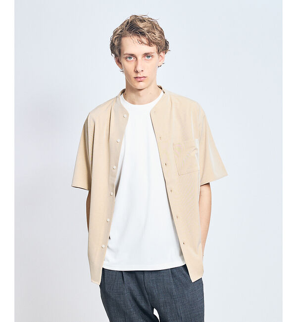 ABAHOUSE「【ストレッチテレコ】ノースリーブ クルーネック Tシャツ / タンクトップ」|キャミソール|