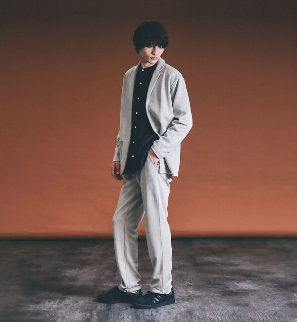 ABAHOUSE「【セットアップ対応】ネオスエード ジャケット カーディガン / ダンボールニット」|カーディガン|