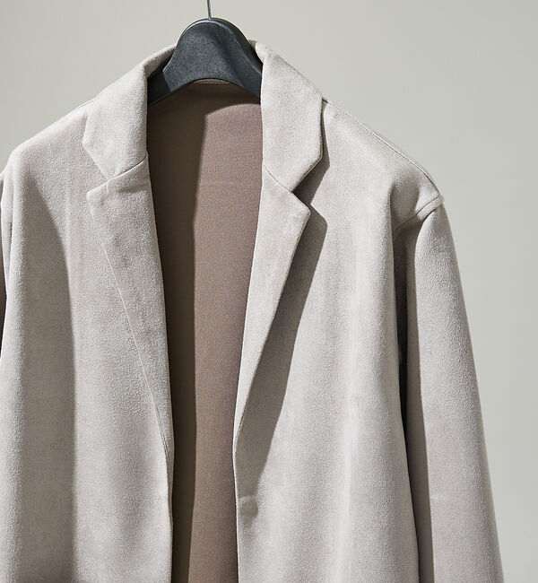 ABAHOUSE「【セットアップ対応】ネオスエード ジャケット カーディガン / ダンボールニット」|カーディガン|