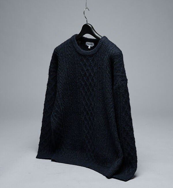 ABAHOUSE「WOOL MIX メランジシャギー アランニット」|ニット・セーター|