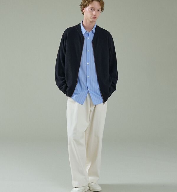 ABAHOUSE「エアリーストライプ オーバーサイズ レギュラーカラーシャツ」|シャツ・ブラウス|