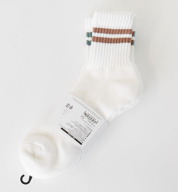 ABAHOUSE「【FRUIT OF THE LOOM/フルーツ・オブ・ザ・ルーム】3P　2ライン」|ソックス|