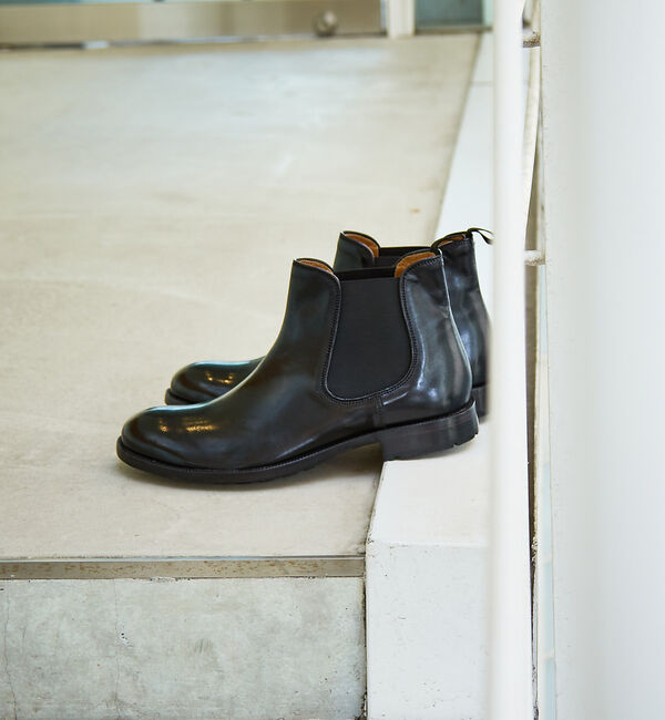 alfredoBANNISTER「【SHOO IN SHOE】カーフレザー チェルシーブーツ / サイドゴアブーツ」|ショートブーツ|