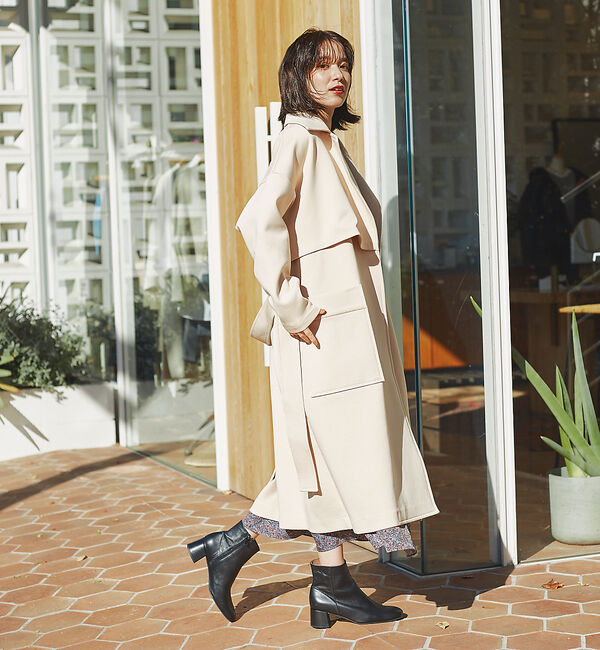 Rouge vif「ジャージートレンチコート」|トレンチコート|