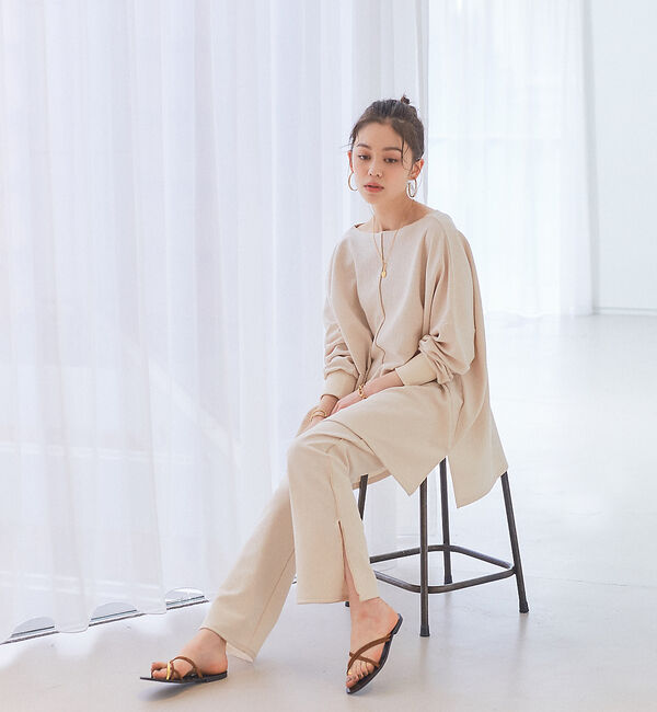 Rouge vif「リップルセットアップ」|Tシャツ・カットソー|オフホワイト