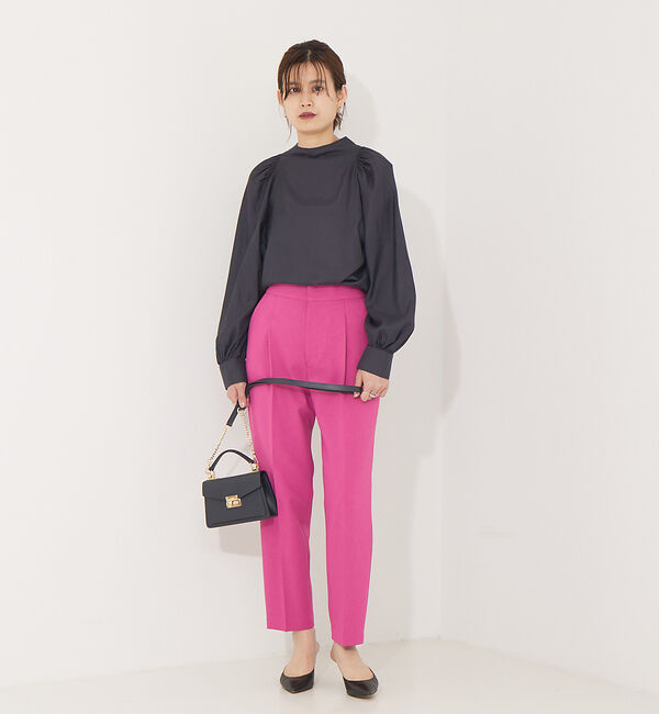 Rouge vif「【XSサイズ展開】【セットアップ対応】ウールタッチテーパードパンツ」|その他|