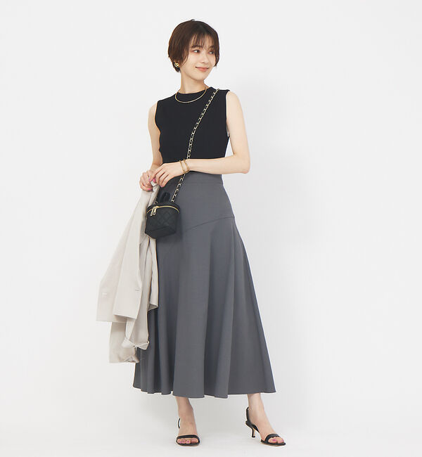 Rouge vif「シェルタリングアシメフレアスカート」|スカート|