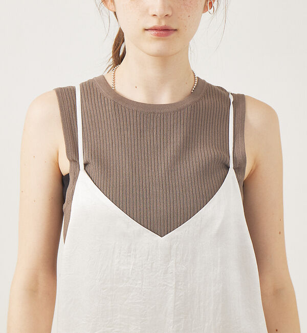 Rouge vif「アセテートキャミワンピース」|ワンピース|